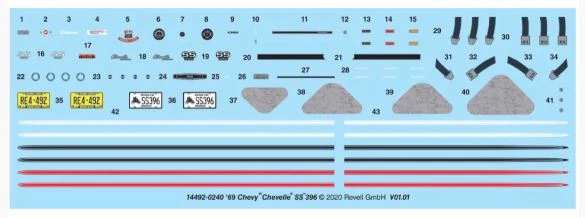 REVELL '69 CHEVELL SS 396 1:35 - Image 7