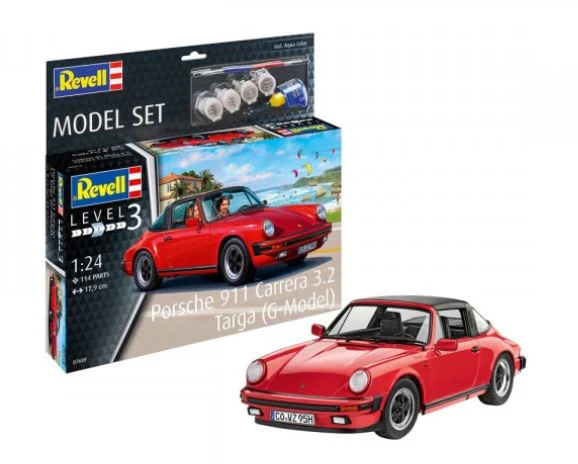 REVELL MODEL SET 1:24 PORSCHE 911 CARRERA 3.2 TARGA (G-MODEL)
