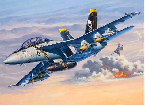 REVELL MODEL SET 1:72 F/A18F SUPER HORNET - Image 7