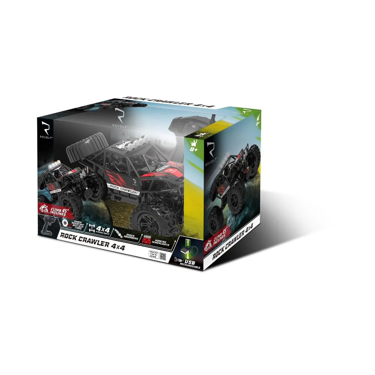 REVOLT RADIO CONTROL ROCK CRAWLER 4X4