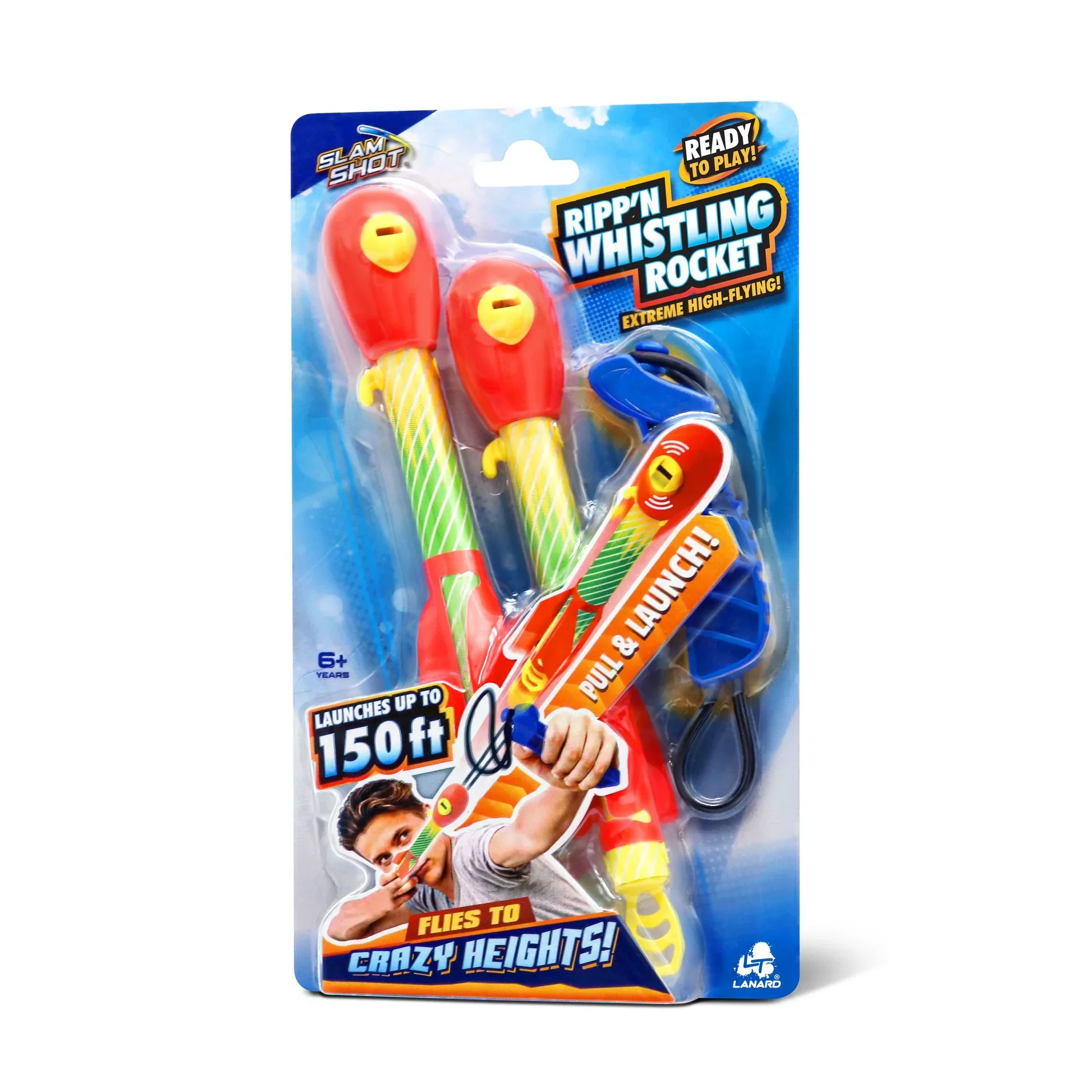 SLAM SHOT PULL AND LAUNCH RIPP'N WHISTLING ROCKET