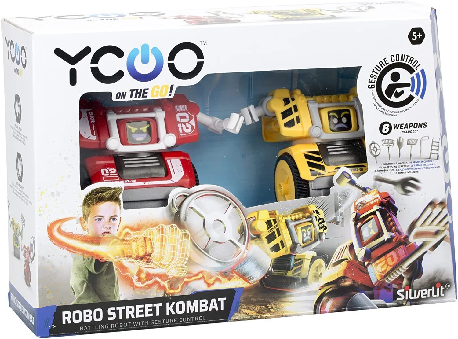 YCOO - ROBO STREET KOMBAT TWIN PACK - BATTLING ROBOT WITH GESTURE CONTROL