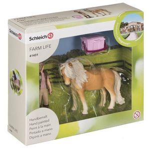 SCHLEICH - HORSE GROOM W ICELANDIC PONY MARE