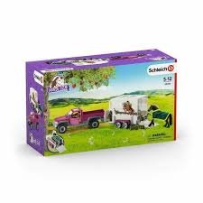 SCHLEICH - PICK UP WITH HORSE BOX