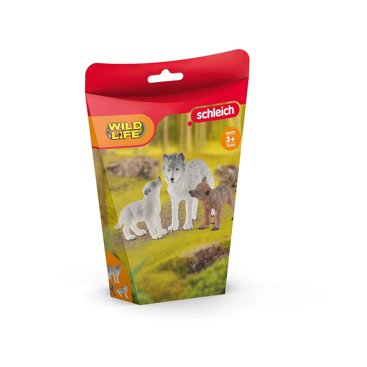 SCHLEICH - WILD LIFE - MOTHER WOLF WITH PUPS - Image 5