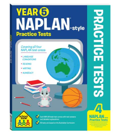 YEAR 5 NAPLAN STYLE WORKBOOK AND TESTS W/ STICKERS