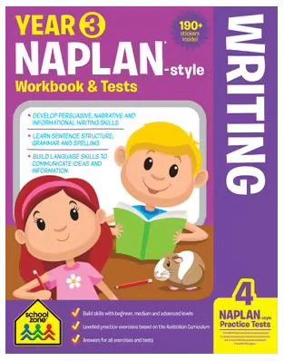 SCHOOL ZONE: YEAR 3 WRITING NAPLAN STYLE WORKBOOK & TESTS
