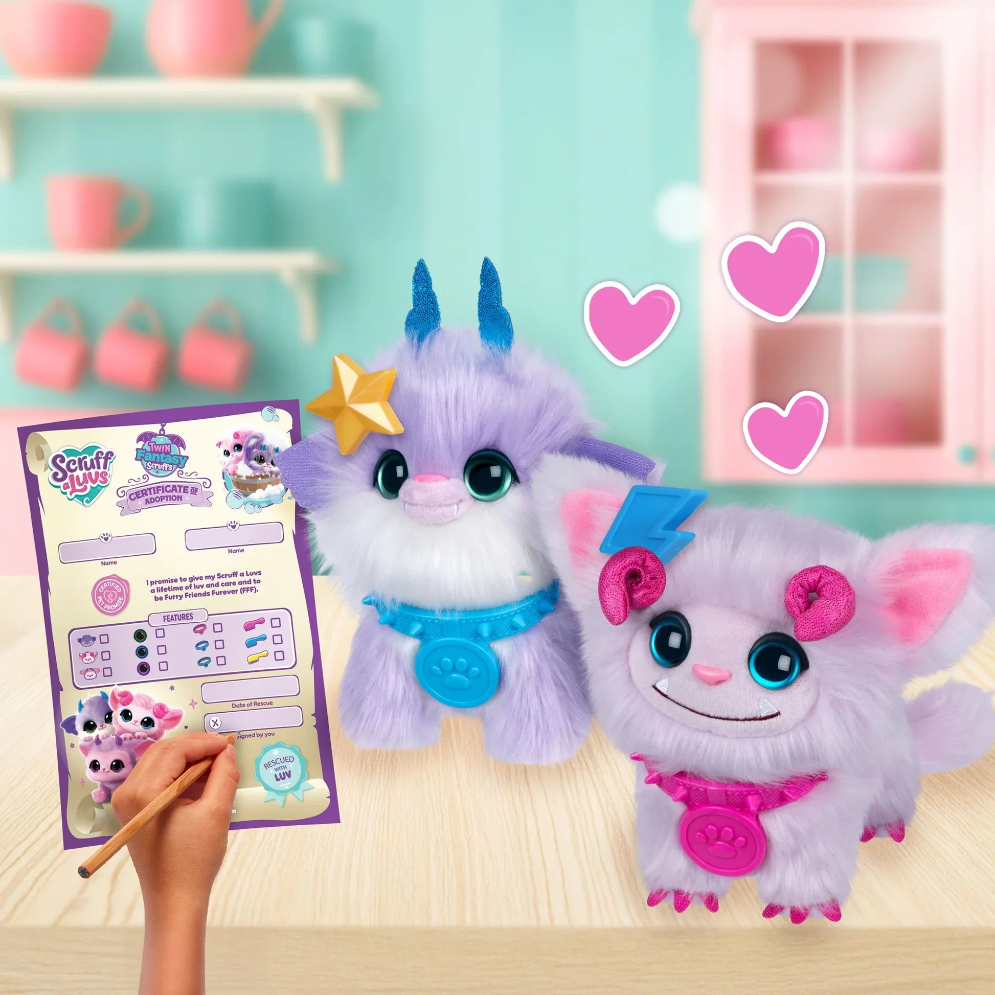 SCRUFF A LUVS - TWIN FANTASY PACK PURPLE PET - Image 12