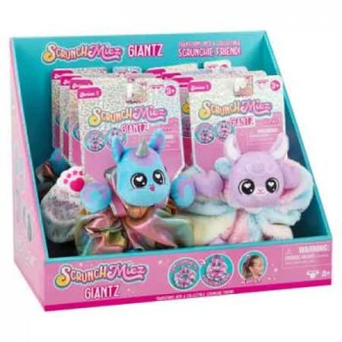SCRUNCHMIEZ GIANTZ SHIMMER SERIES SCRUNCHIE COLLECTABLE FRIEND