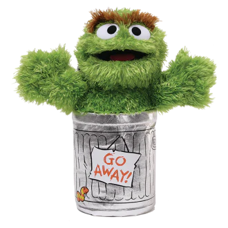 SESAME STREET OSCAR THE GROUCH 25CM SOFT TOY PLUSH
