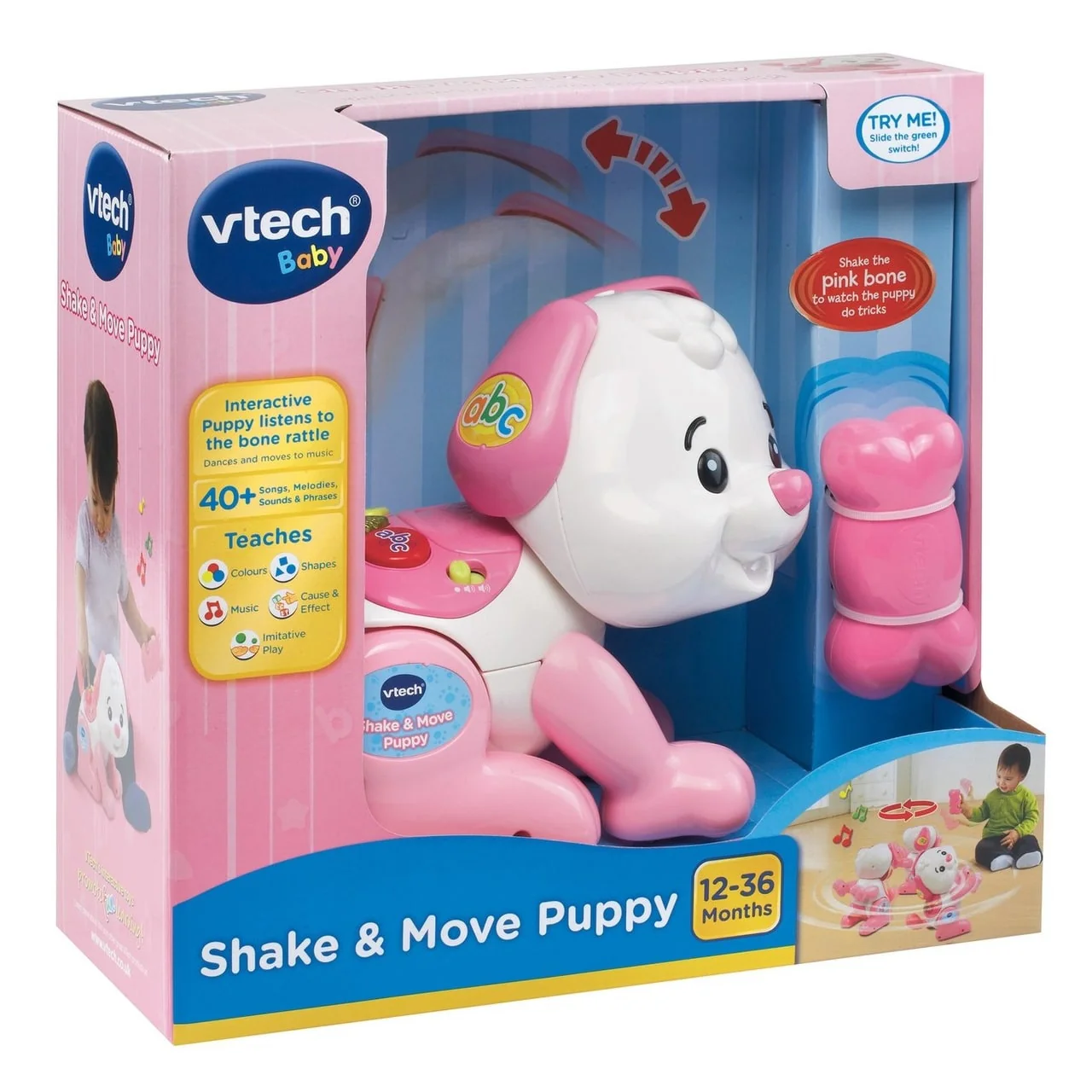 SHAKE AND MOVE PUPPY - PINK