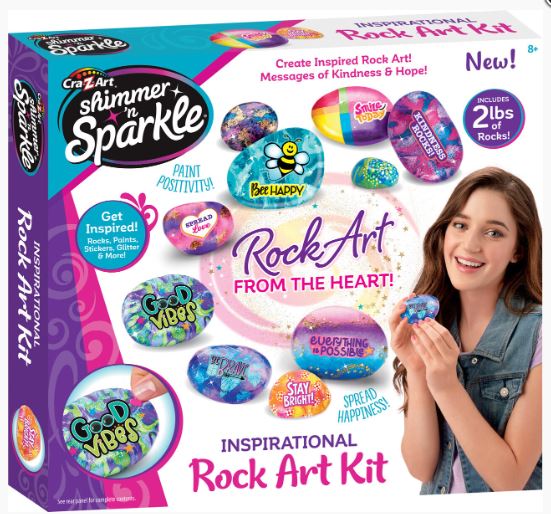 SHIMMER N SPARKLE INSPIRATIONAL ROCK ART PAINTING KIT - Image 2