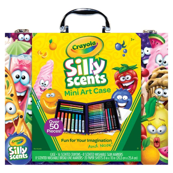 CRAYOLA SILLY SCENTS MINI ART CASE NEW