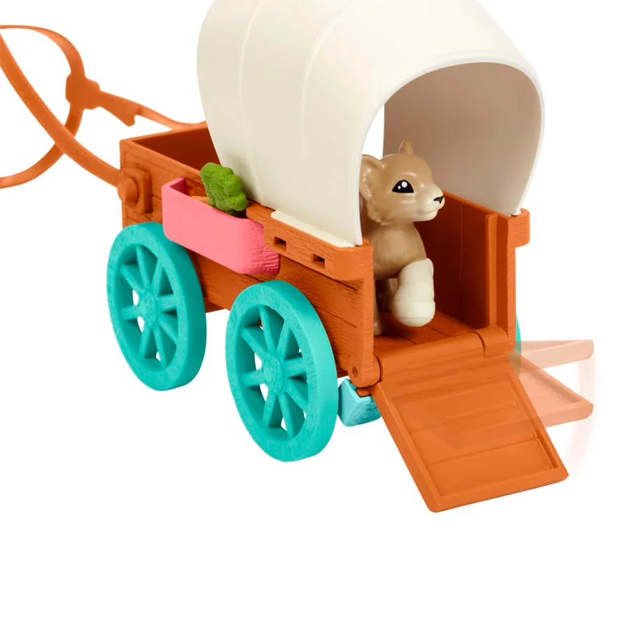 DREAMWORKS SPIRIT CHICA LINDA ADVENTURE PLAYSET MOUNTAIN LION WAGON HORSE PLAY - Image 3