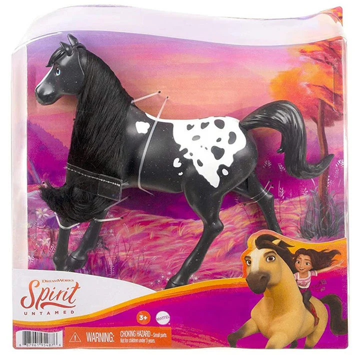 Spirit Untamed Black Pinto Herd Horse Figure