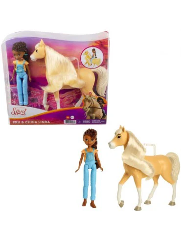 SPIRIT UNTAMED DOLL AND HORSE - PRU AND CHICA LINDA
