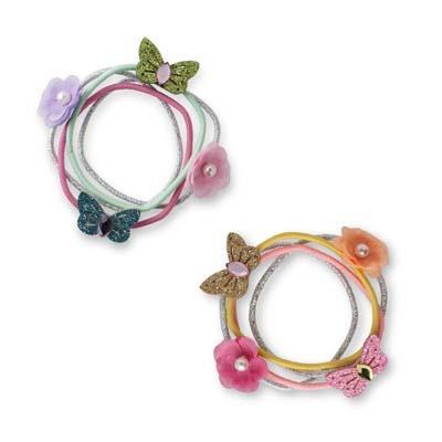 PINK POPPY SPRING GARDEN HAIR ELASTICS SET OF 4