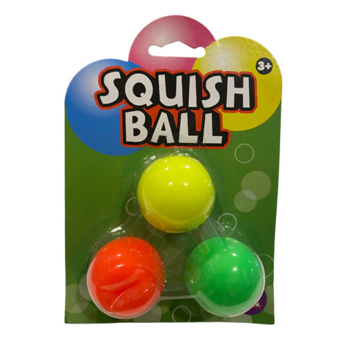 SQUISH BALL 3PK