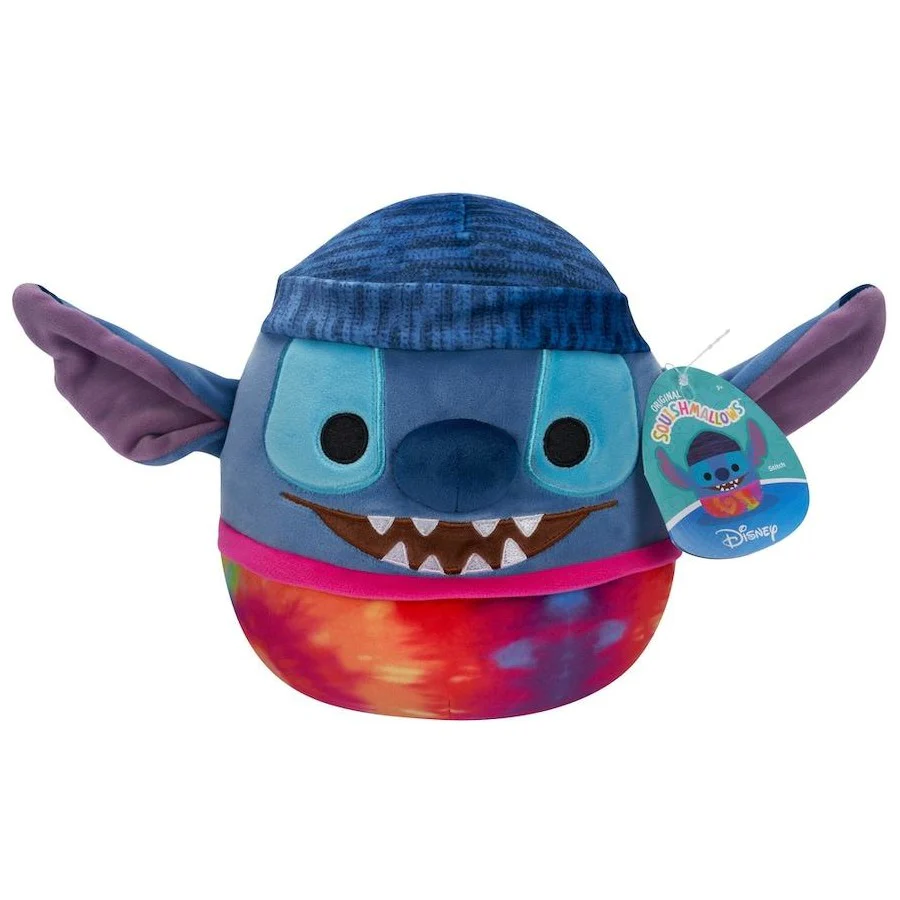 SQUISHMALLOWS 10 INCH - DISNEY STITCH TYE DIED WITH BEANIE
