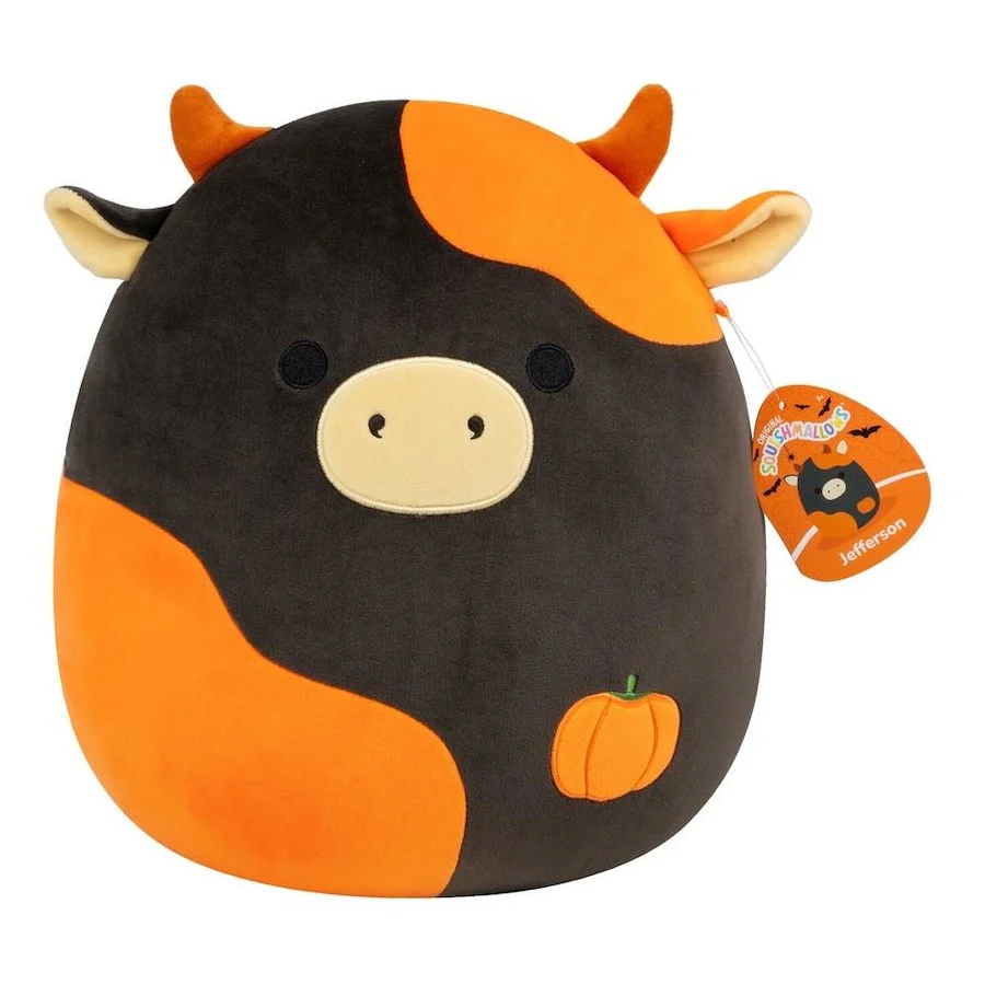 SQUISHMALLOWS 12 INCH PLUSH - 2025 HALLOWEEN COLLECTION - JEFFERSON THE PUMPKIN COW