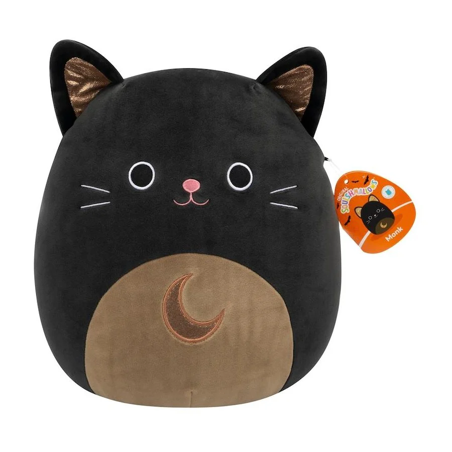 SQUISHMALLOWS 12 INCH PLUSH - 2025 HALLOWEEN COLLECTION - MONK THE BLACK CAT