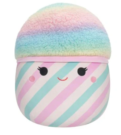 SQUISHMALLOWS 12 INCH SUMMER COLLECTION - BEVIN THE RAINBOW CANDY FLOSS