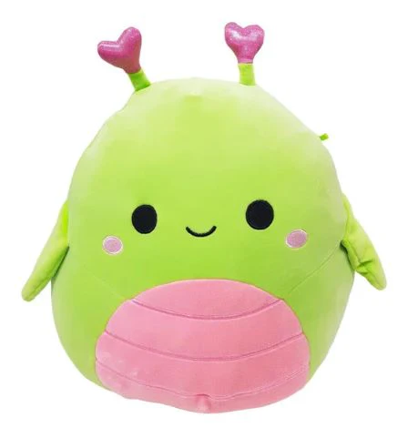 SQUISHMALLOWS - 12 INCH VALENTINE'S HEART ASSORTMENT B - HADEON THE GRASSHOPPER