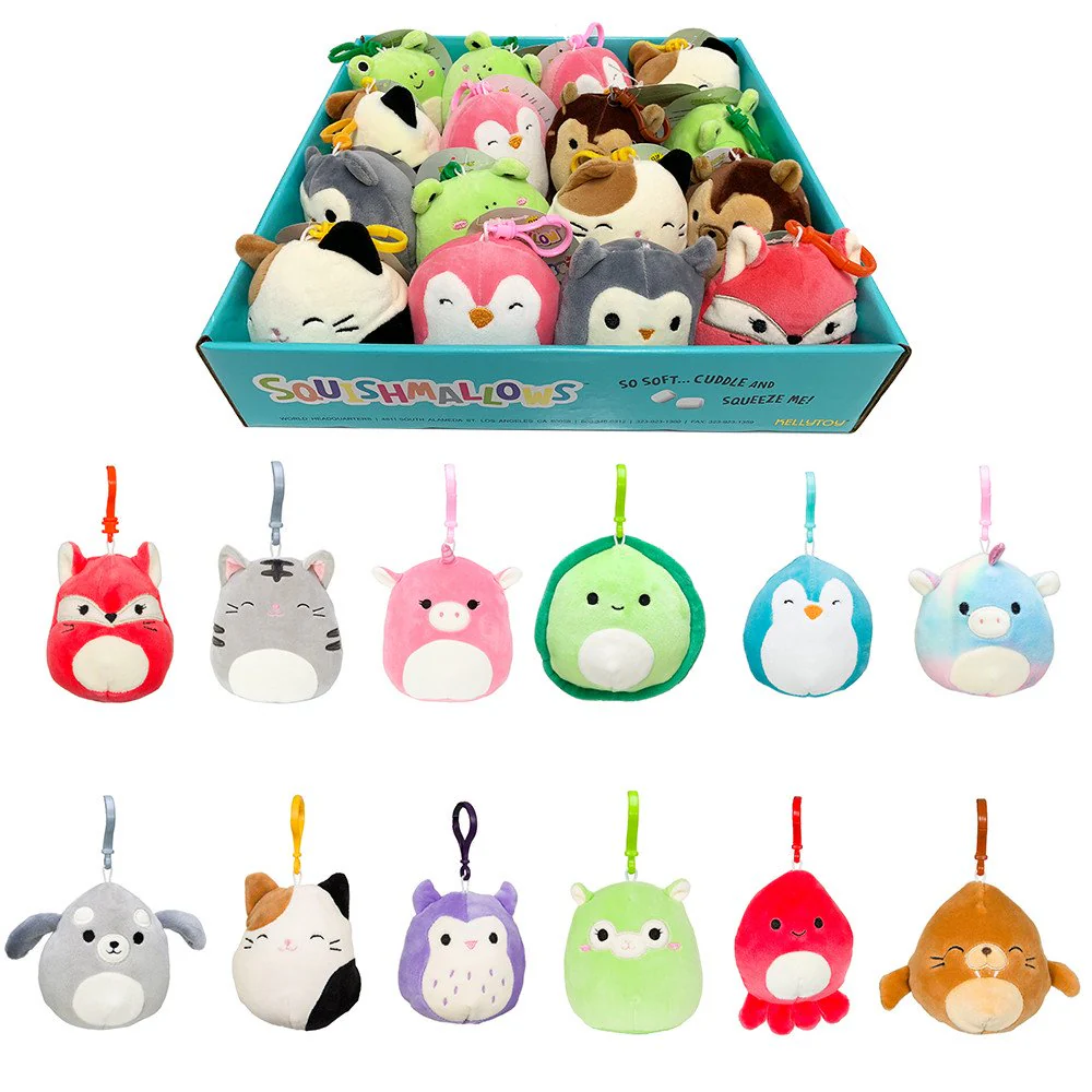 SQUISHMALLOWS 3.5 INCH CLIP ON ASSORTMENT