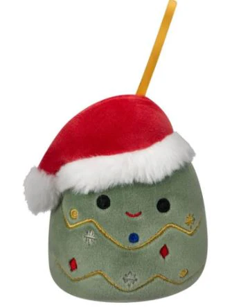 SQUISHMALLOWS - 4 INCH PLUSH HOLIDAY ORNAMENTS - PIKE THE CHRISTMAS TREE