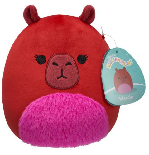 SQUISHMALLOWS - 7.5 INCH PLUSH - MARCIA THE RED CAPYBARA