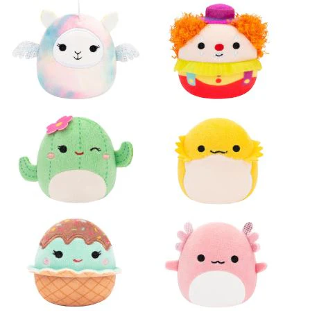 SQUISHMALLOWS - MICROMALLOWS 2.5 INCH 6 PACK - ARCHIE, RODRY, MARITZA, MAYA, BIMBI, AND LUCY-MAY