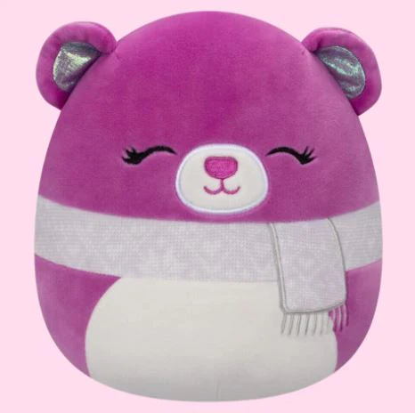 SQUISHMALLOWS - 7.5 INCH WAVE 16 C - CRISANTA THE MAGENTA BEAR