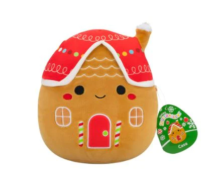 SQUISHMALLOWS - 2024 HOLIDAY ASSORTMENT 7.5 INCH - CASA THE GINGERBREAD HOUSE