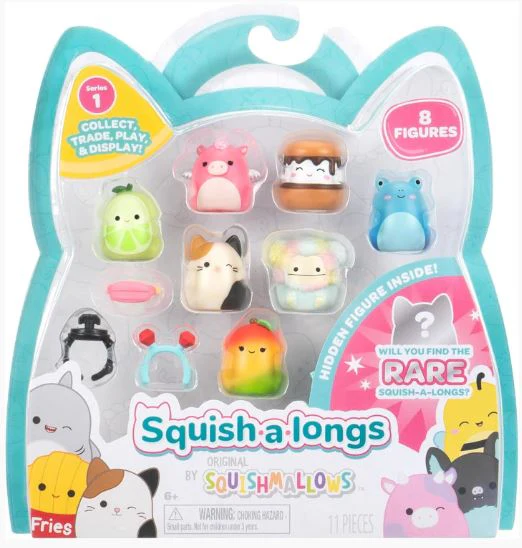 SQUISHMALLOWS - SQUISH A LONGS 1 INCH 8 PACK ASSORTMENT
