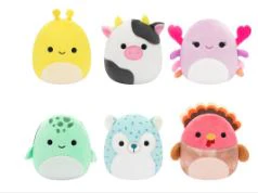 SQUISHMALLOWS - MICROMALLOWS 2.5 INCH 6 PACK - CAILEY, HASANI, CONNOR, ZARINA, GAVI, COLE