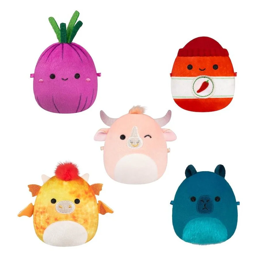 SQUISHMALLOWS MICROMALLOWS 2.5 INCH PLUSH 5 PACK - DIERIC, CYRIL, AZIZBEK, ILLIA, HOWLAND - Image 2