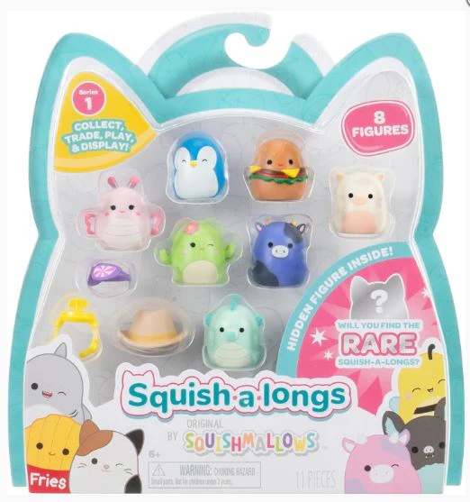 SQUISHMALLOWS - SQUISH A LONGS 1 INCH 8 PACK ASSORTMENT