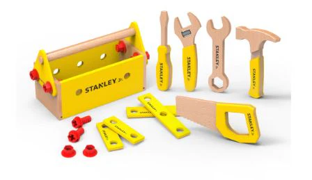 STANLEY JR. - TOY WOODEN TOOL SET 25 PCS