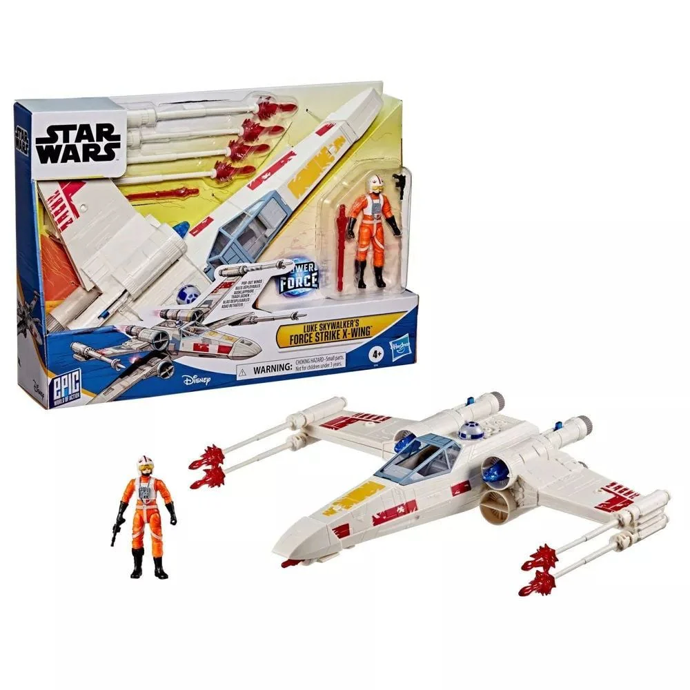 STAR WARS - 4 INCH LUKE SKYWALKERS FORCE STRIKE X WING