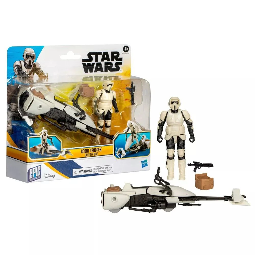 STAR WARS - 4 INCH SPEEDER BIKE - SCOUT TROOPER
