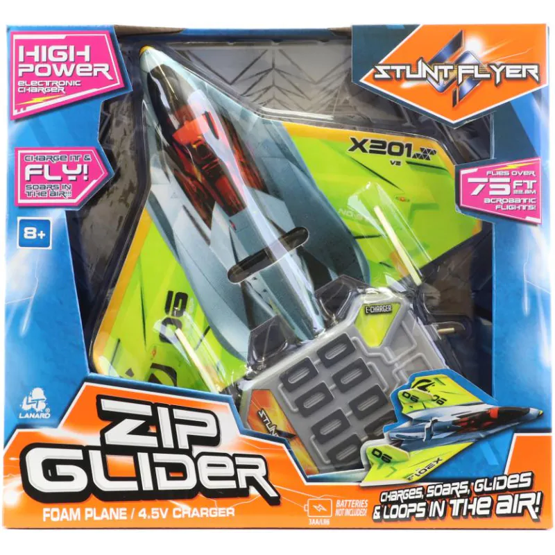 STUNT FLYER - ZIP GLIDER FOAM PLANE - ELECTRONIC CHARGE