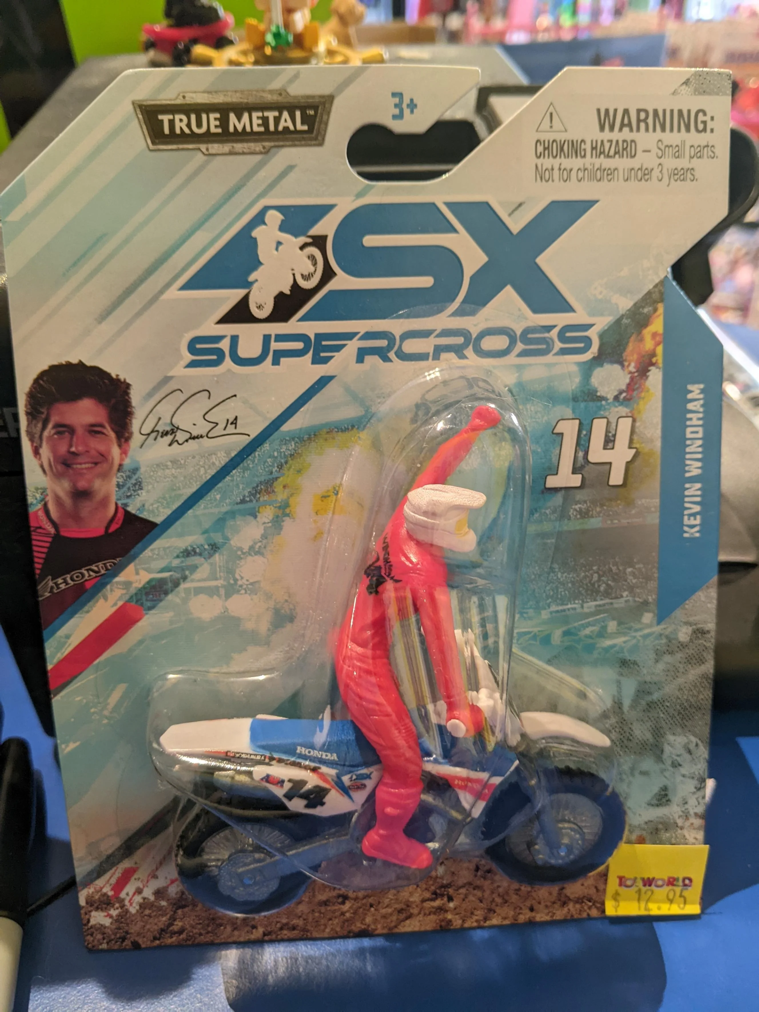 SUPERCROSS 1:24 DIE CAST MOTORCYCLE - 14 KEVIN WINDHAM