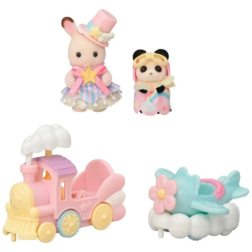 SYLVANIAN FAMILIES - AMUSMENT PARK RIDE SET WITH PLANE AND TRAIN - Image 2