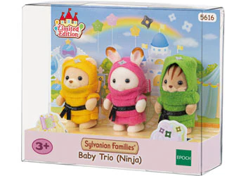 SYLVANIAN FAMILIES BABY TRIO NINJA