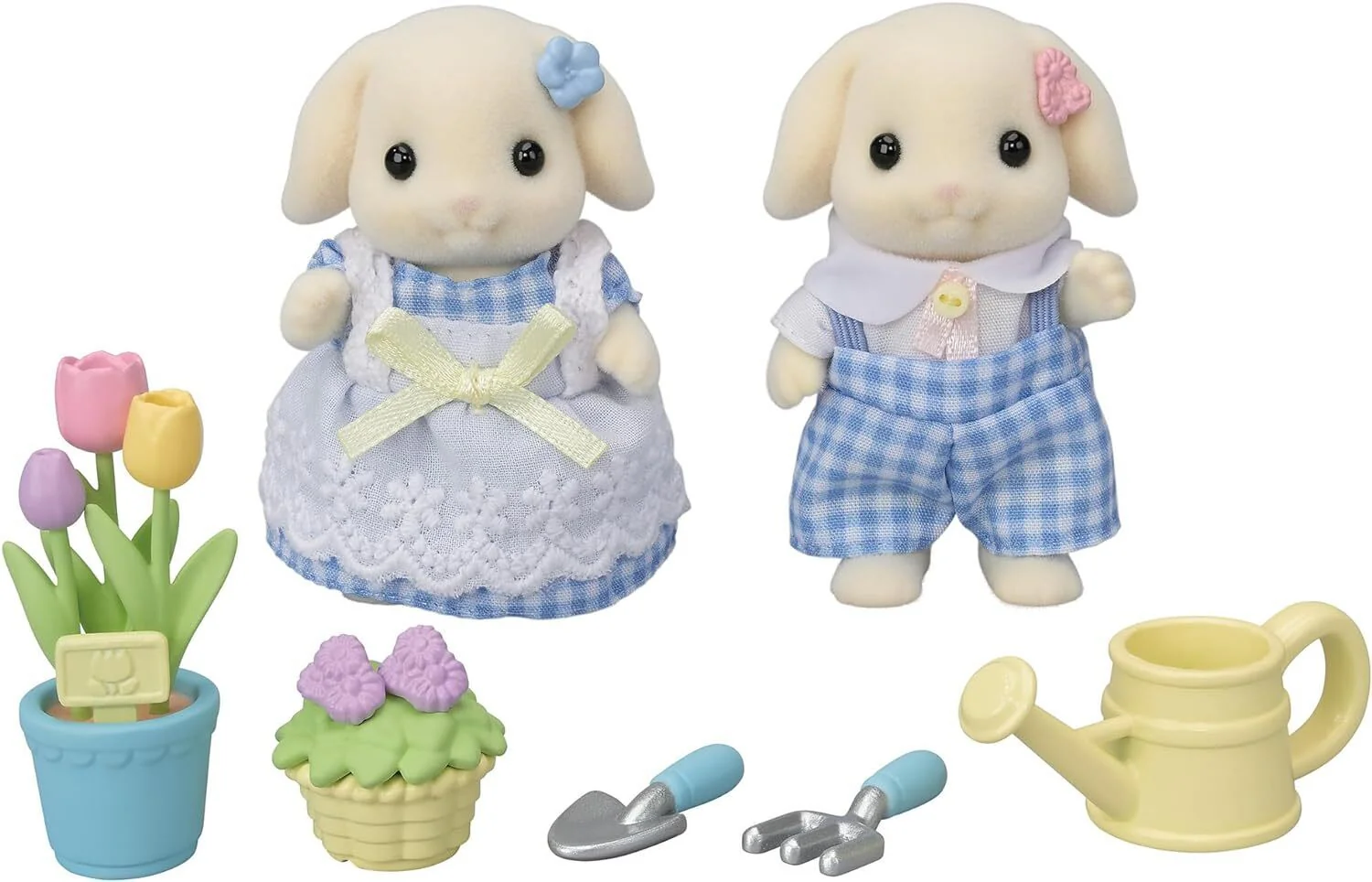 SYLVANIAN FAMILIES - BLOSSOM GARDENING SET - FLORA RABBIT SIBLING SET - Image 2