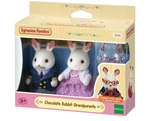 SYLVANIAN FAMILIES CHOCOLATE RABBIT GRANDPARENTS