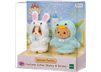 SYLVANIAN FAMILIES COSTUME CUTIES (BUNNY & BIRDIE)