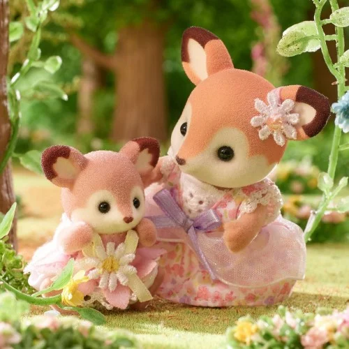 SYLVANIAN FAMILIES - DEER BABIES - FLORAL SWING SET - Image 8
