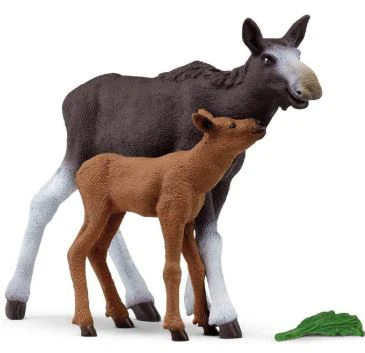 SCHLEICH - MOOSE & CALF WILDLIFE BOX - Image 2