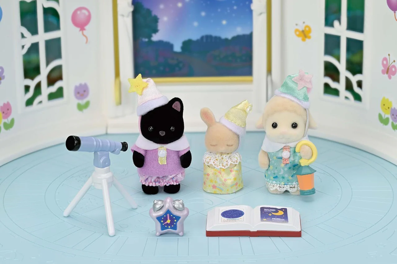 SYLVANIAN FAMILIES - NURSERY FRIENDS - SLEEPOVER PARTY TRIO - Image 3